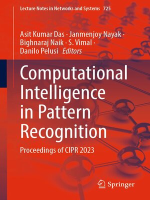 cover image of Computational Intelligence in Pattern Recognition